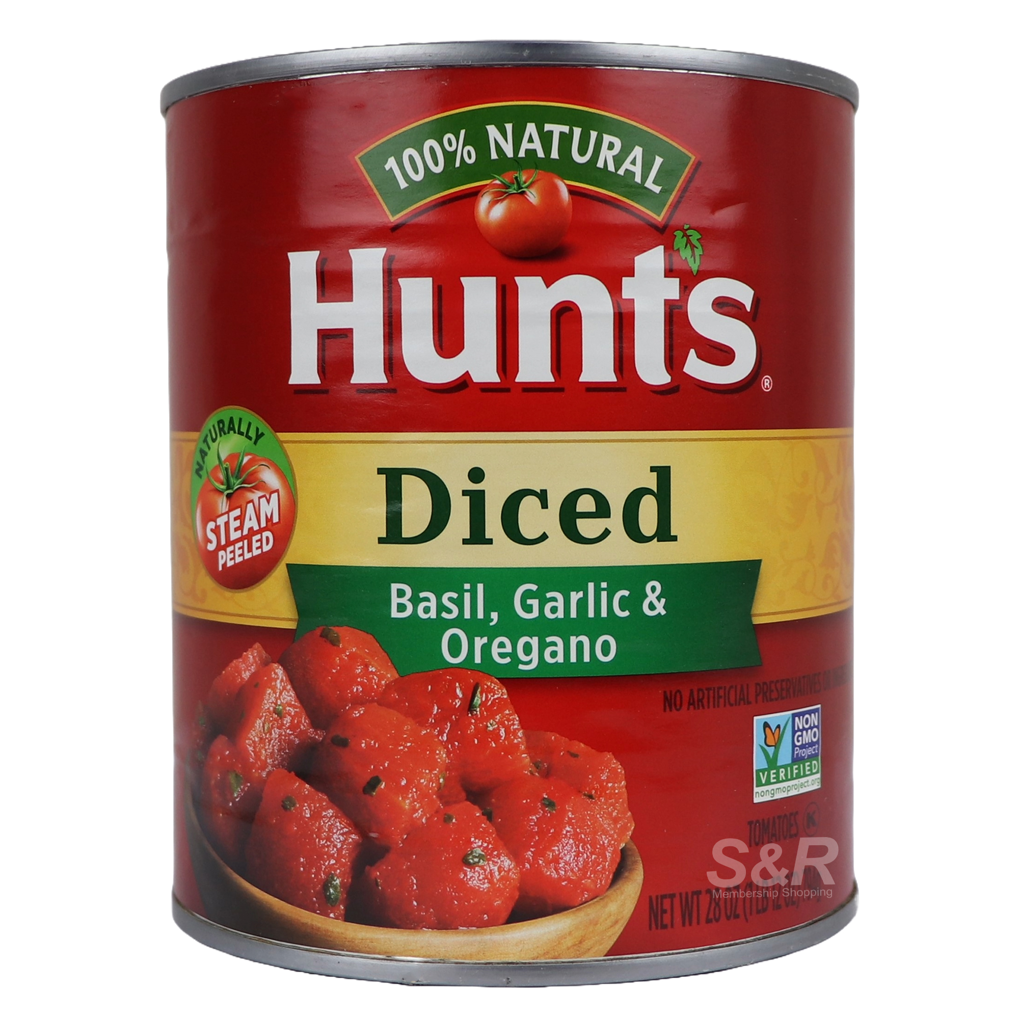 Hunt''s Diced Tomatoes with Basil, Garlic and Oregano 794g
